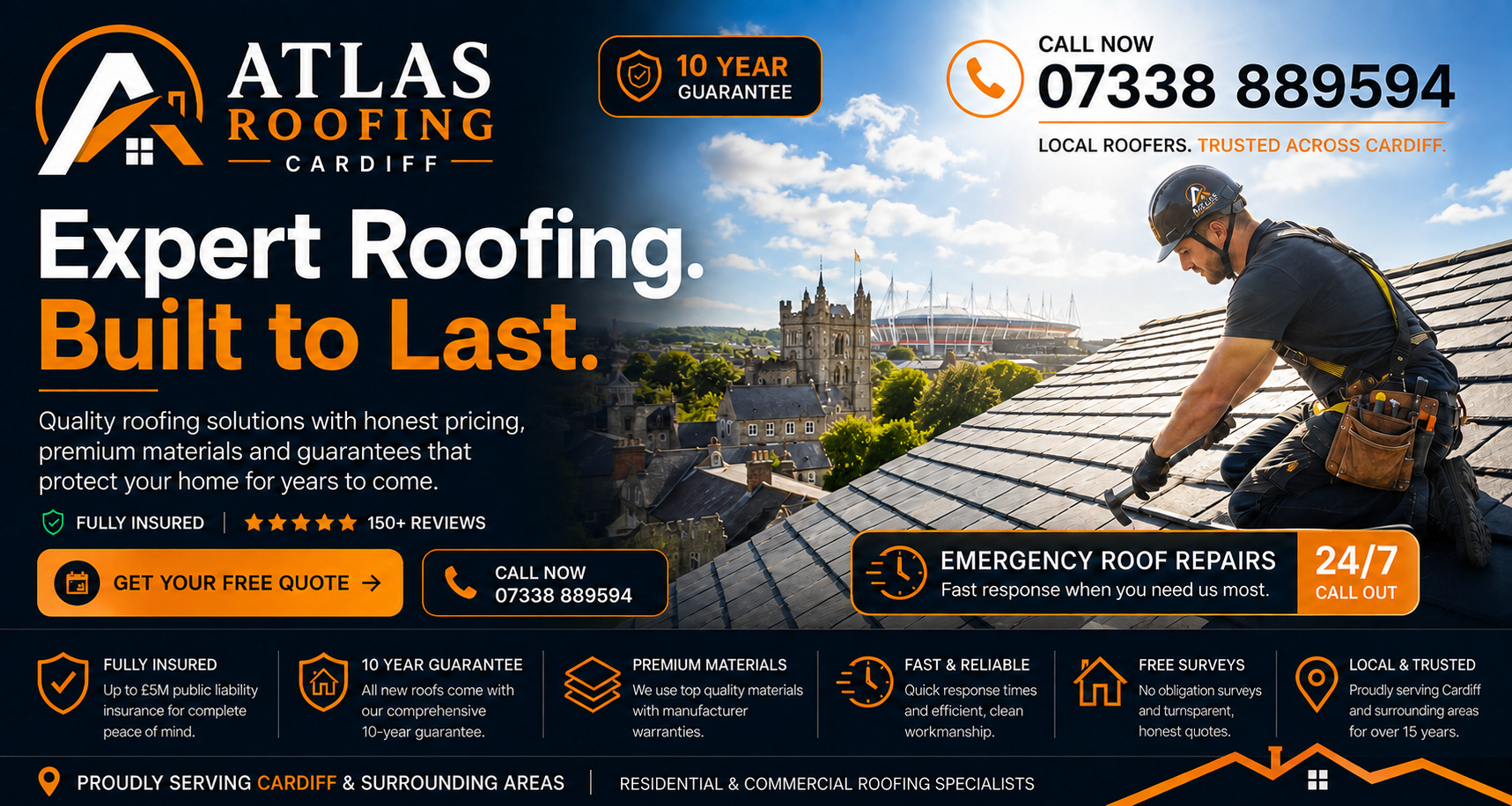 Atlas Roofing Cardiff — expert roofing built to last, Cardiff and South Wales